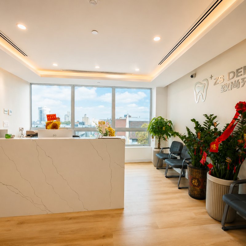 ZS Dental Care reception and waiting area